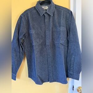 Taylor Stitch Mens Denim Utility Shirt